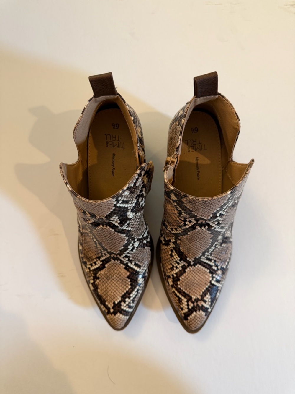 Python Print Ankle Booties - Picture 4 of 7